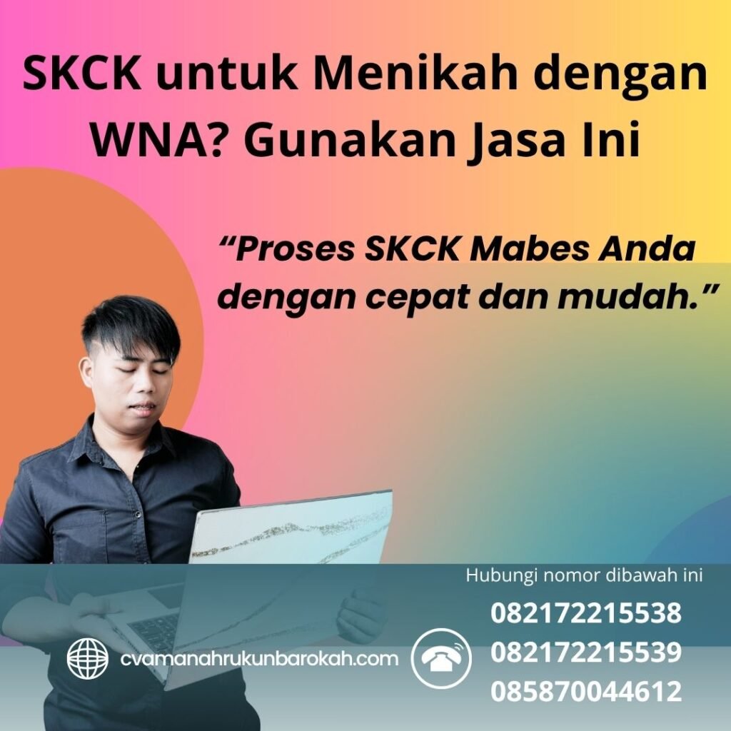 Skck untuk menikah dengan wna gunakan jasa ini (1)
