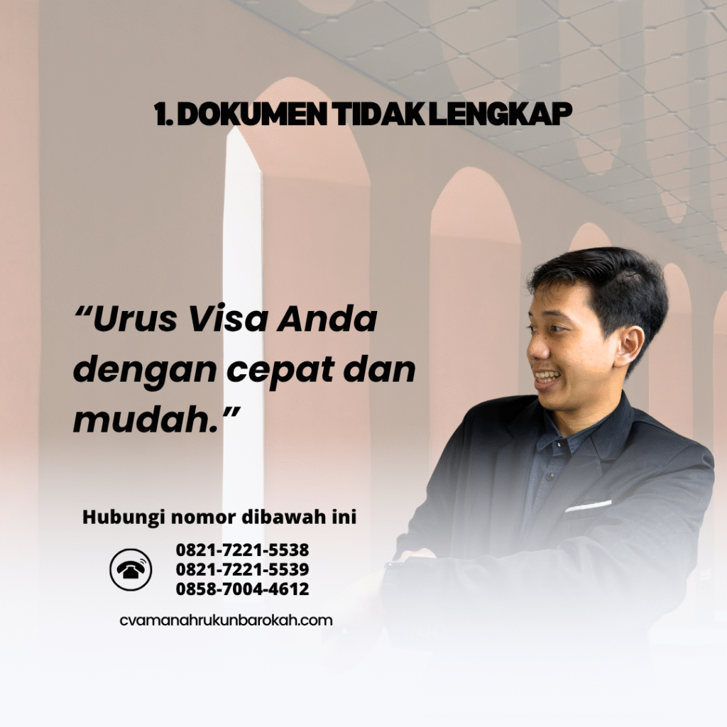 1. Dokumen Tidak Lengkap