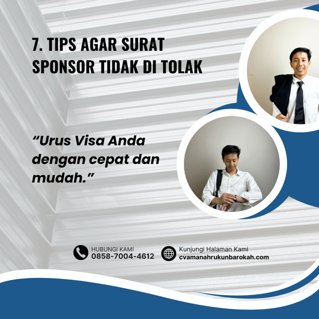7. Tips Agar Surat Sponsor Tidak Di tolak