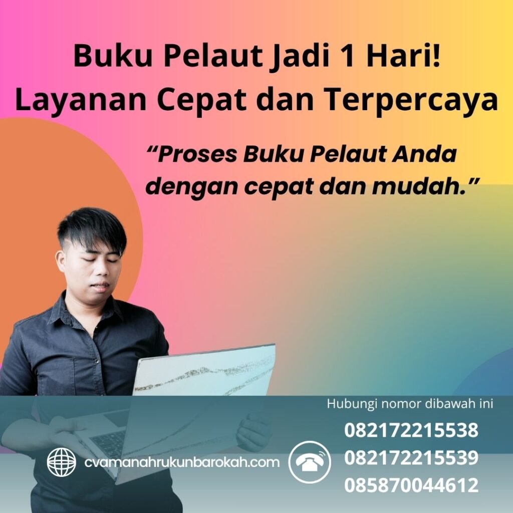Buku pelaut jadi 1 hari! layanan cepat dan terpercaya (1)