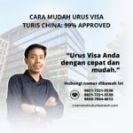 Cara Mudah Urus Visa Turis China 99% Approved