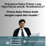 Dokumen Buku Pelaut yang Diperlukan untuk Membuatnya