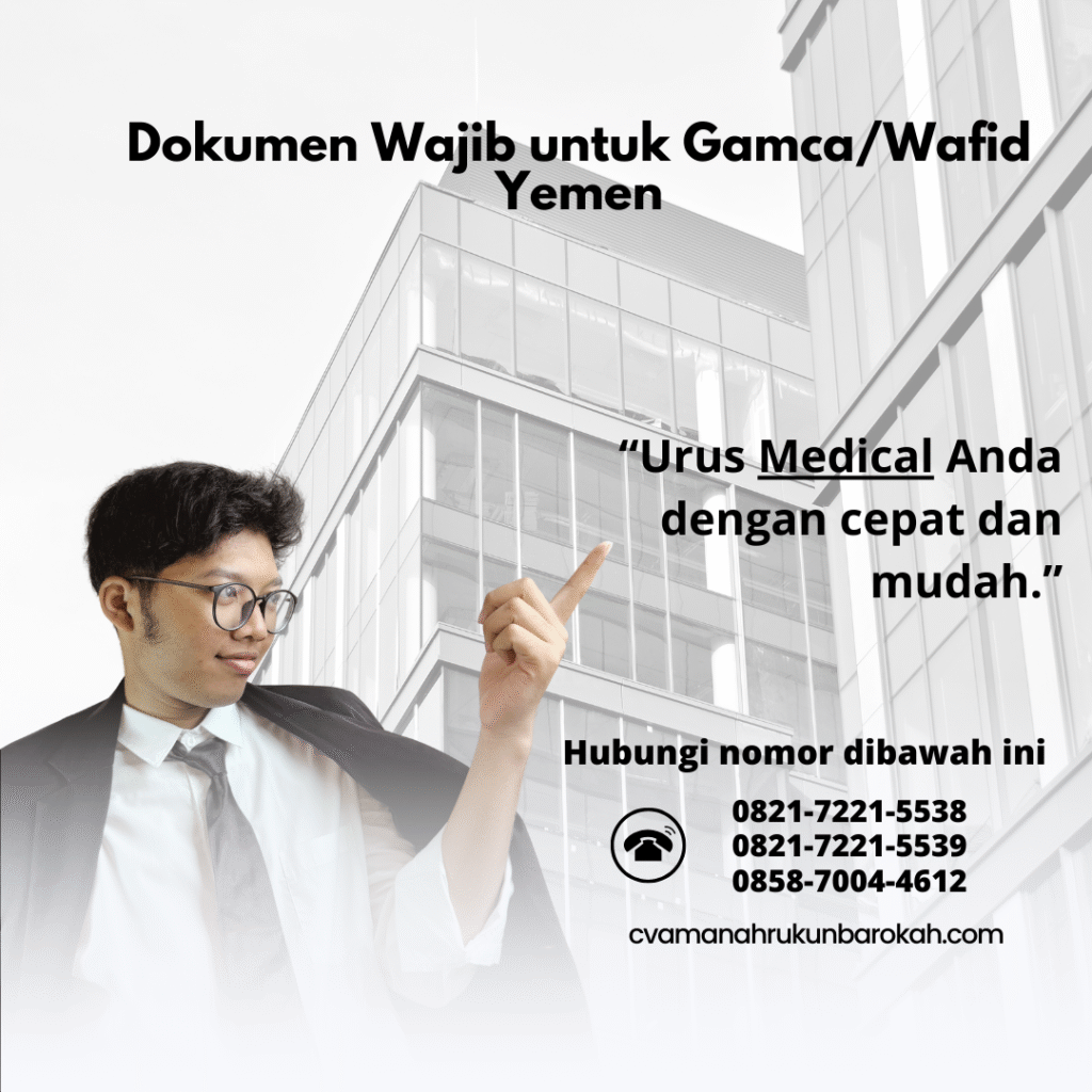 Dokumen Wajib untuk GamcaWafid Yemen