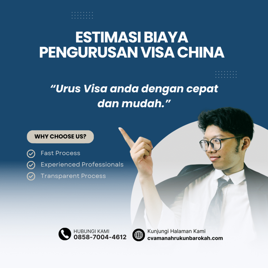 Estimasi Biaya Pengurusan Visa China