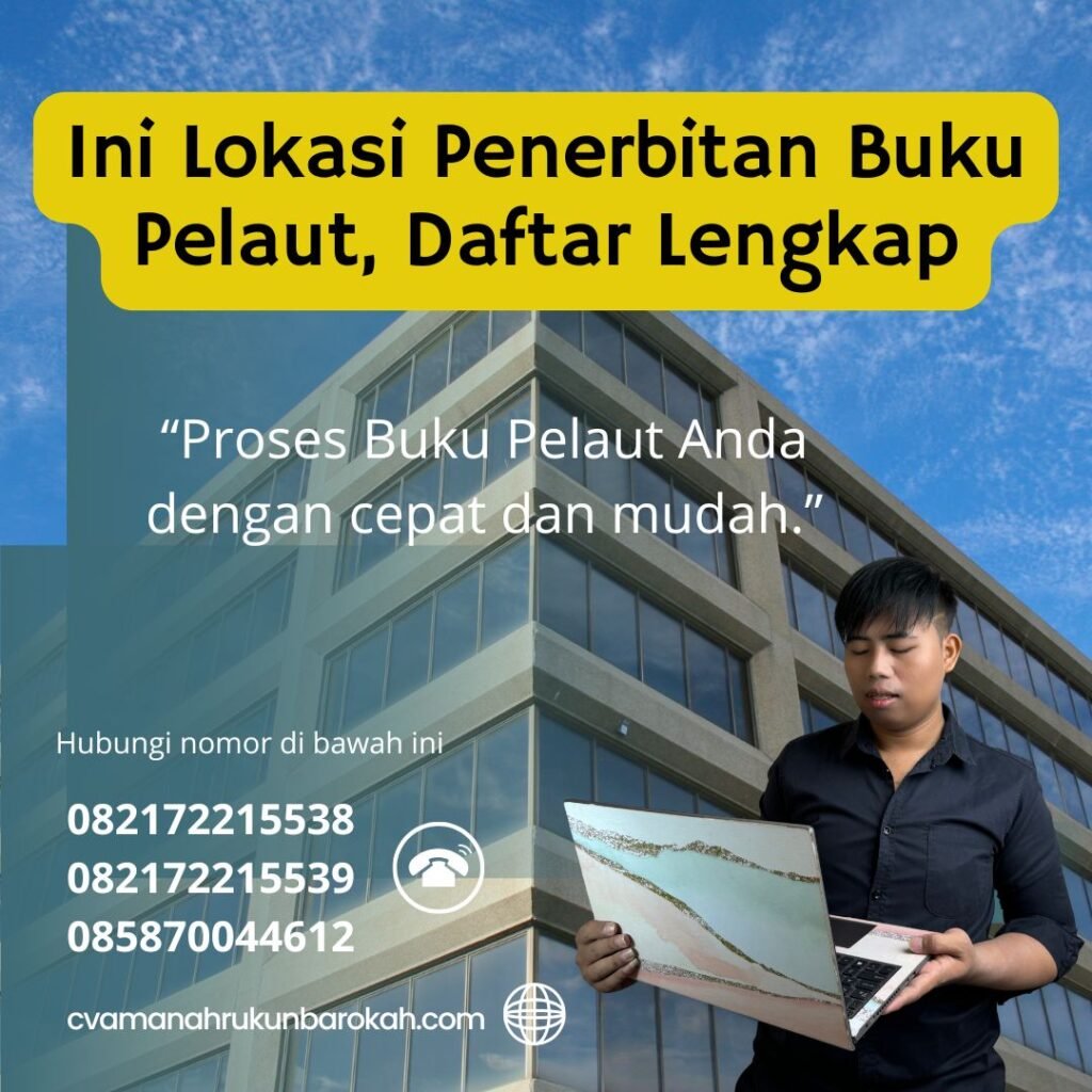Ini lokasi penerbitan buku pelaut, daftar lengkap (1)