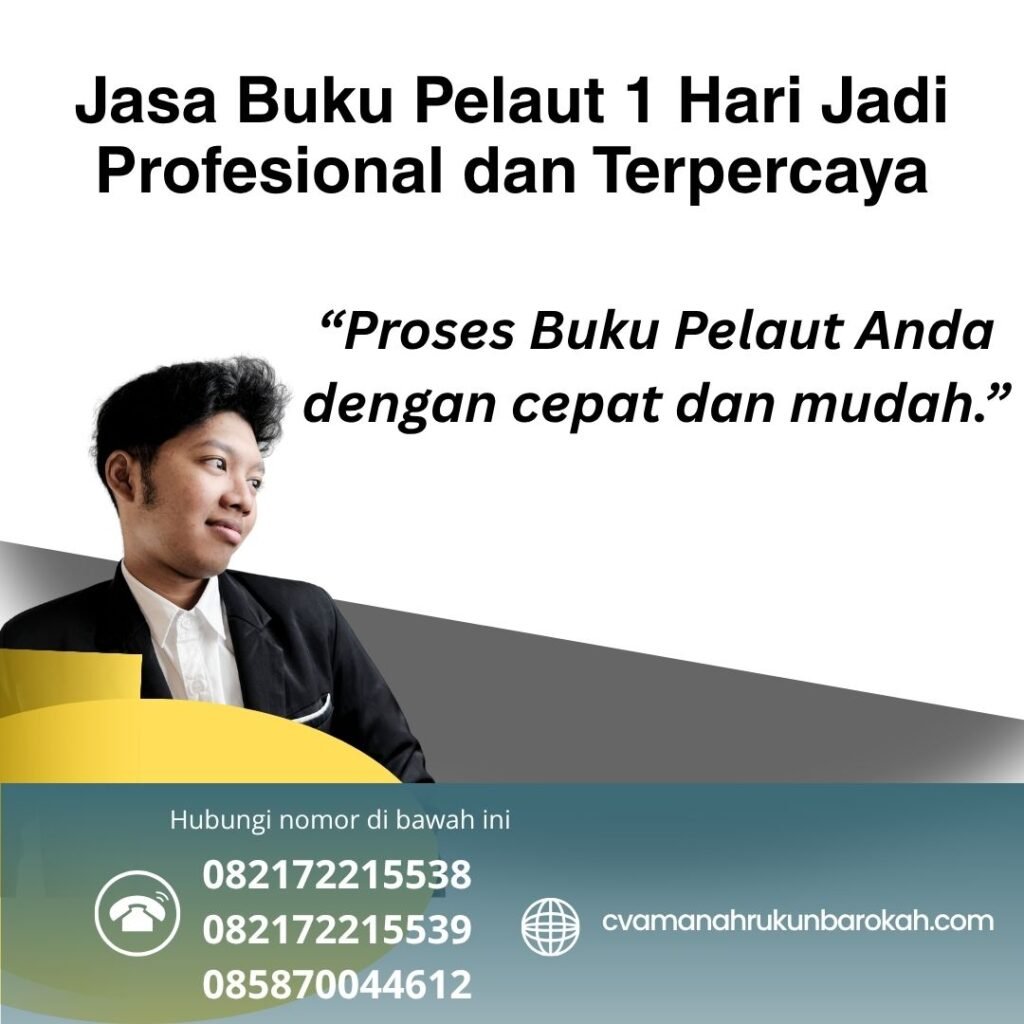 Jasa buku pelaut 1 hari jadi profesional dan terpercaya (1)