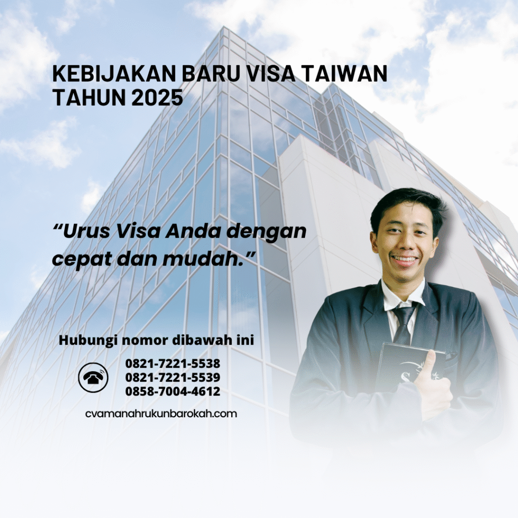 Kebijakan Baru Visa Taiwan Tahun