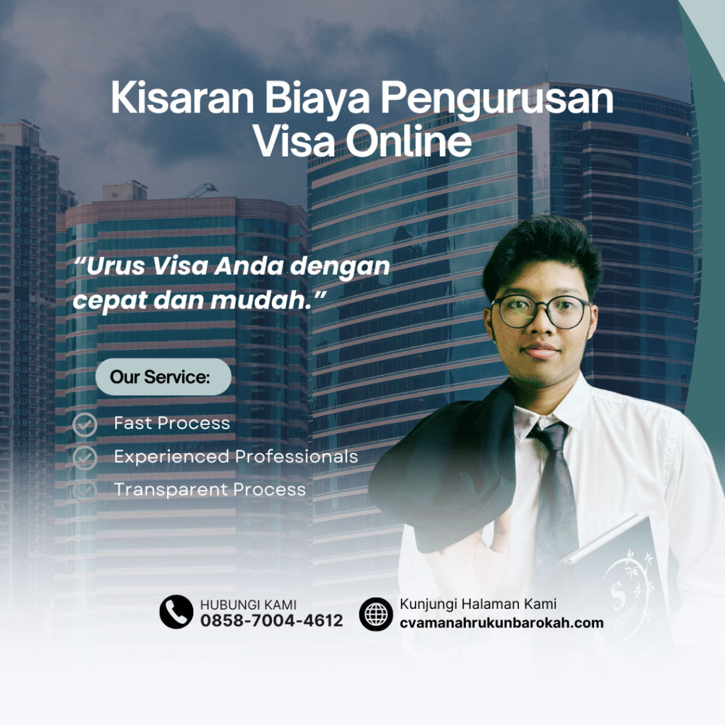 Kisaran Biaya Pengurusan Visa Online Kisaran Biaya Pengurusan Visa Online