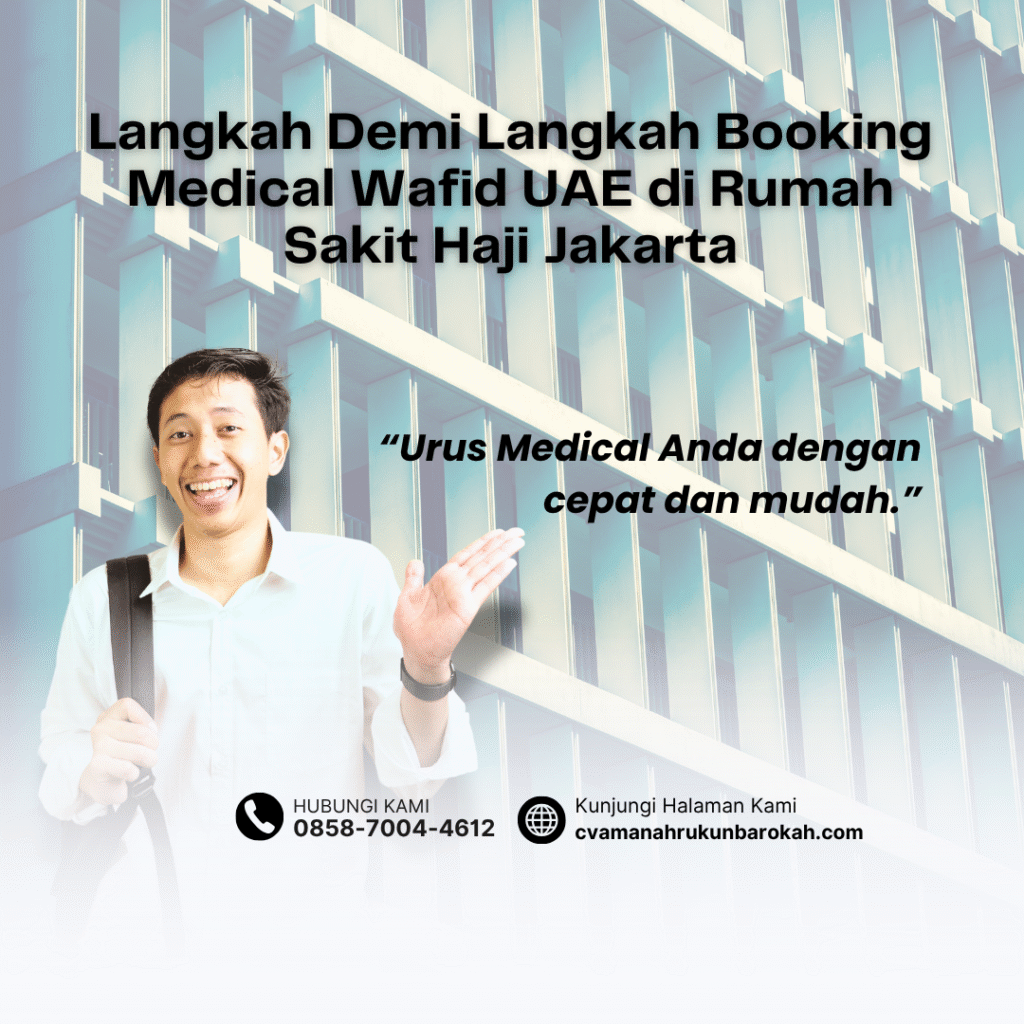 Langkah Demi Langkah Booking Medical Wafid UAE di Rumah Sakit Haji Jakarta Langkah demi langkah booking medical wafid uae di rumah sakit haji jakarta