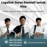 Legalisir Surat Domisili untuk Visa