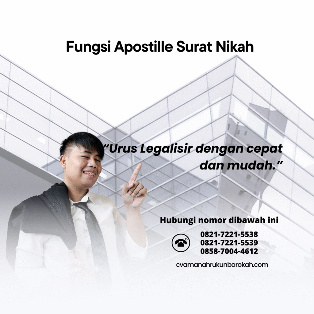 Fungsi Apostille Surat Nikah Fungsi Apostille Surat Nikah