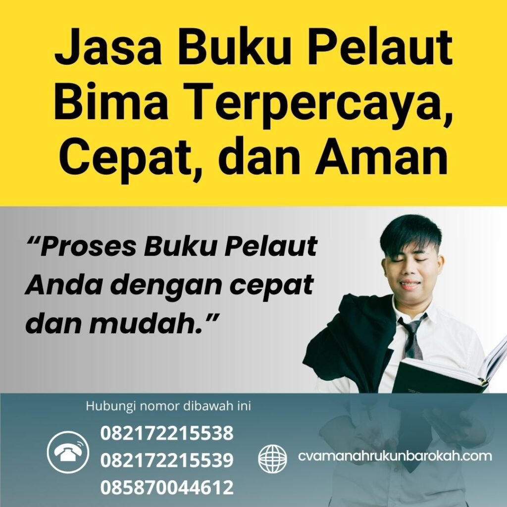 Jasa Buku Pelaut Bima Terpercaya, Cepat, dan Aman Jasa Buku Pelaut Bima Terpercaya, Cepat, dan Aman