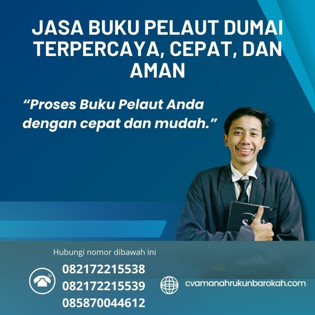 Jasa Buku Pelaut Dumai Terpercaya, Cepat, dan Aman