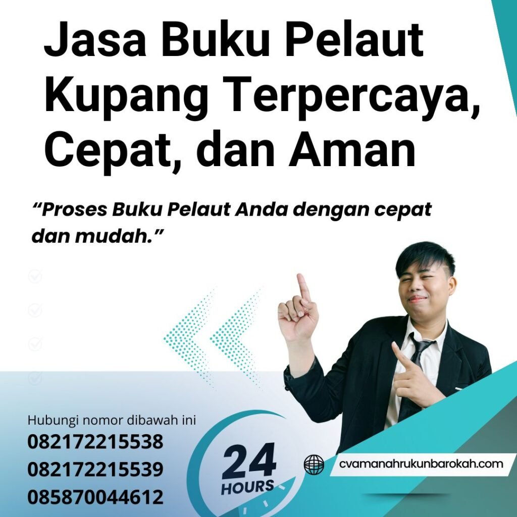 Jasa Buku Pelaut Kupang Terpercaya, Cepat, dan Aman