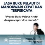 Jasa Buku Pelaut di Manokwari Cepat dan Terpercaya