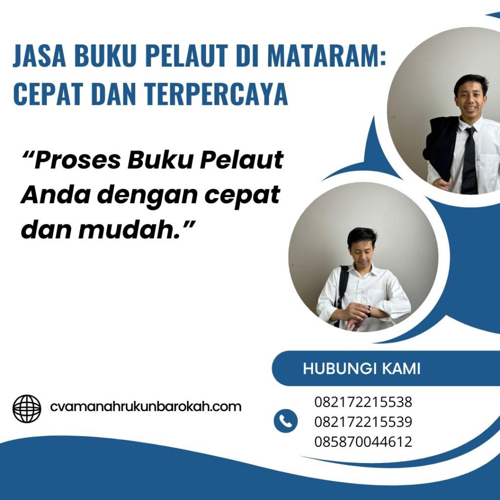Jasa Buku Pelaut di Mataram Cepat dan Terpercaya (1)