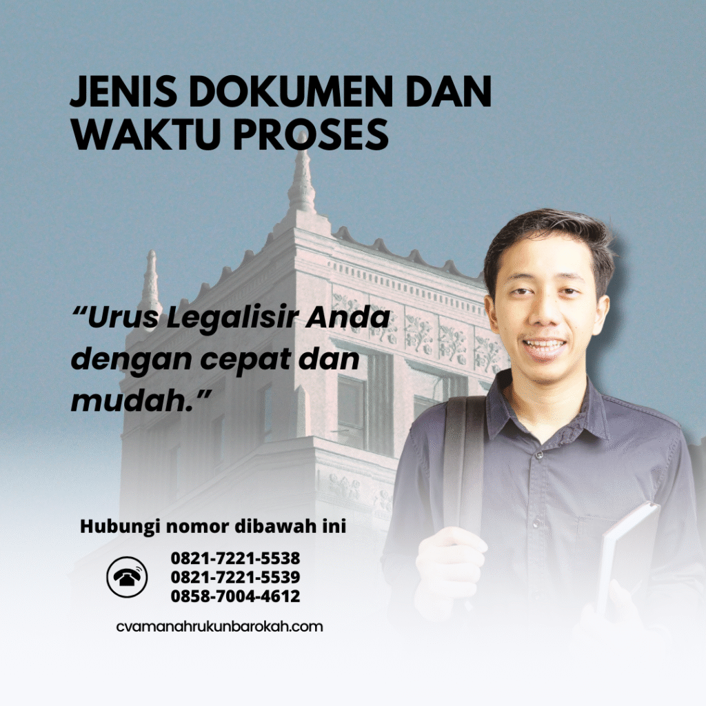 Jenis Dokumen dan Waktu Proses