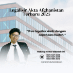 Legalisir Akta Afghanistan Terbaru