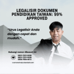 Legalisir Dokumen Pendidikan Taiwan 99% Approved