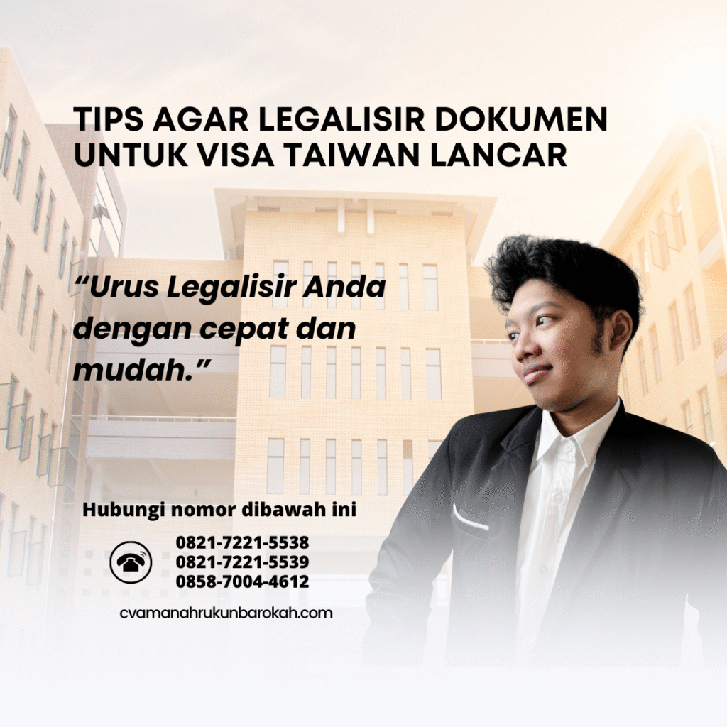 Tips Agar Legalisir Dokumen Untuk Visa Taiwan Lancar Tips Agar Legalisir Dokumen Untuk Visa Taiwan Lancar