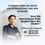 10 Negara Populer untuk SIM Internasional WNI 99% Approved