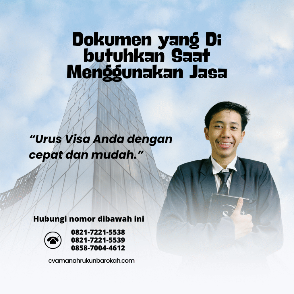 Dokumen yang Di butuhkan Saat Menggunakan Jasa