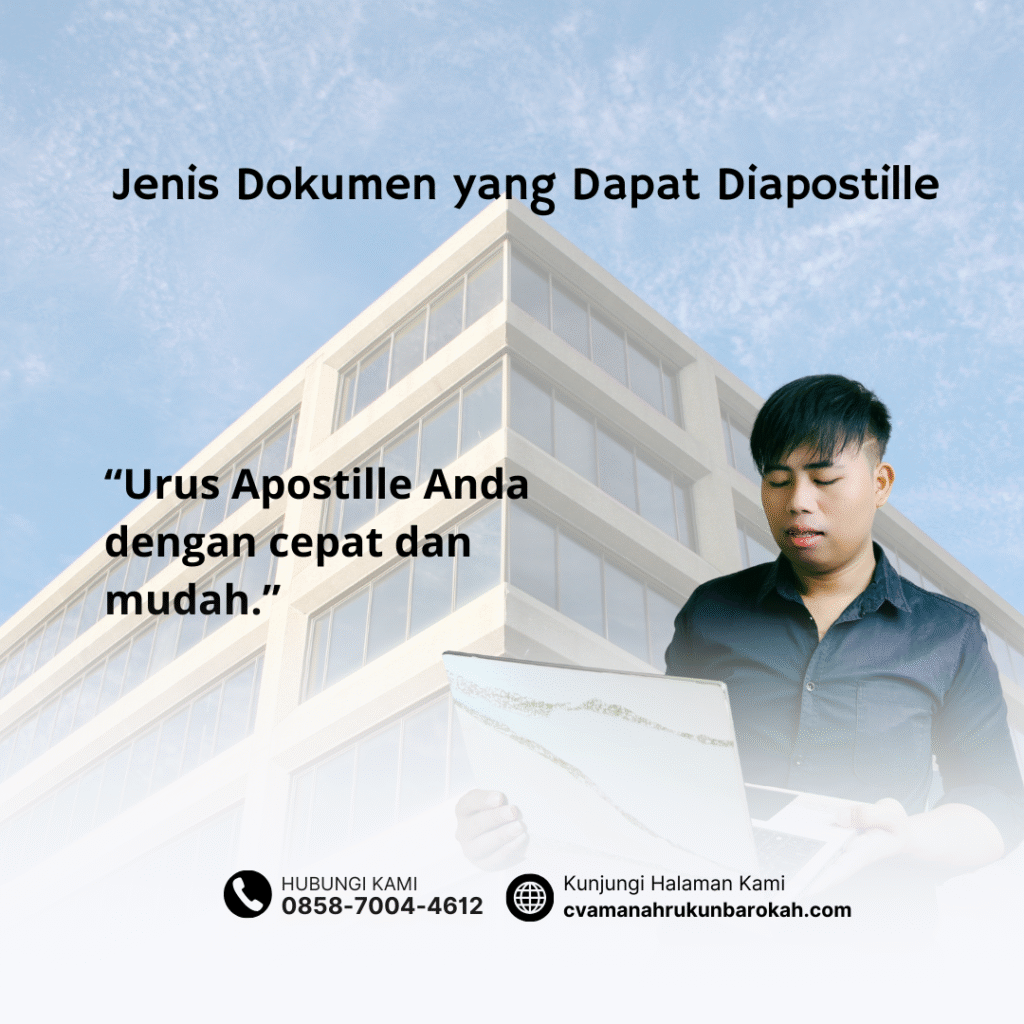Jenis Dokumen yang Dapat Diapostille