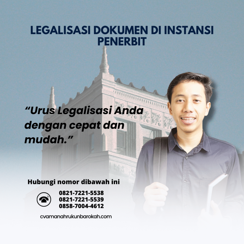 Legalisasi Dokumen di Instansi Penerbit