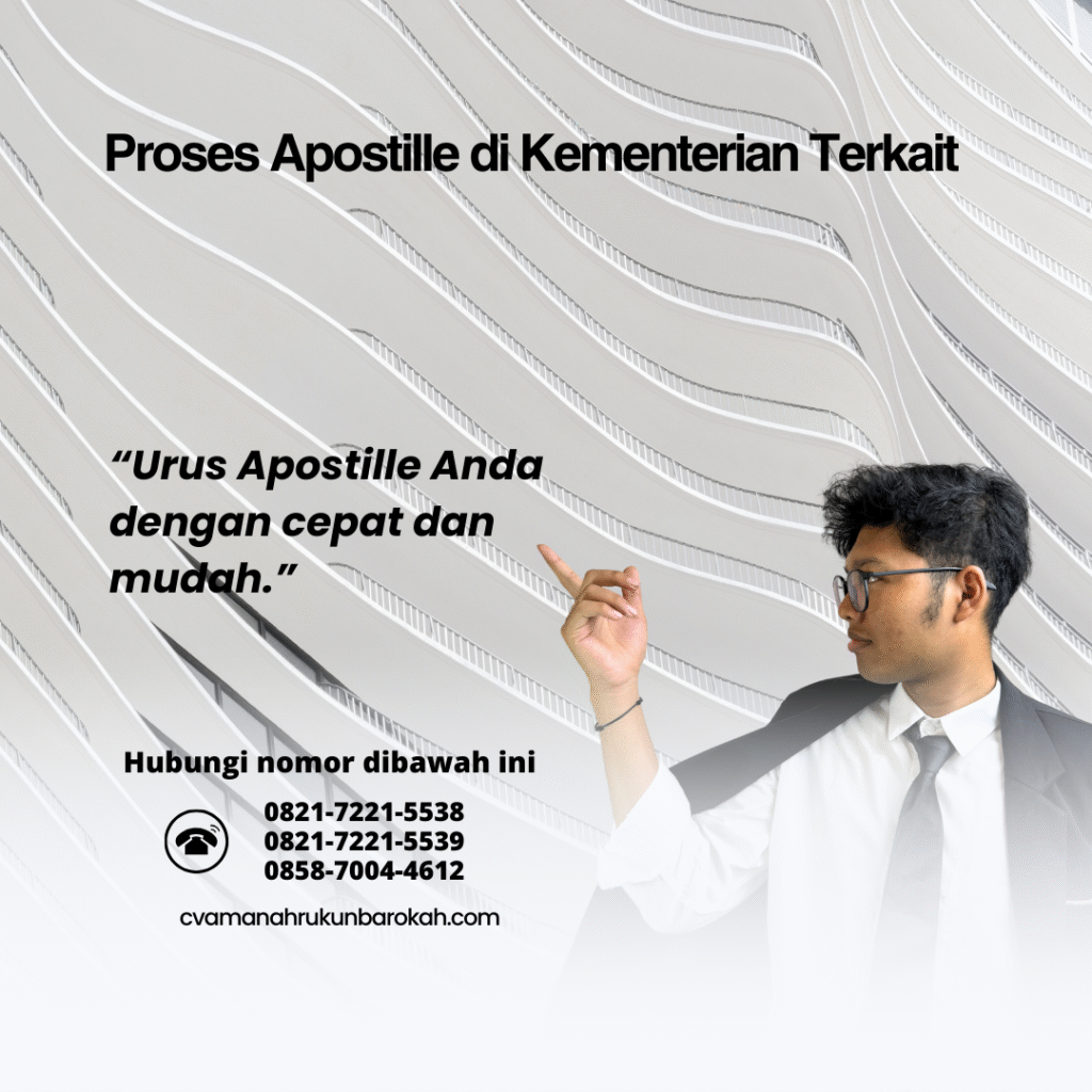 Proses Apostille di Kementerian Terkait Proses Apostille di Kementerian Terkait