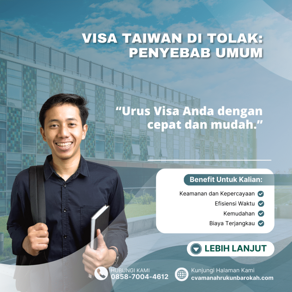 Visa Taiwan Di tolak Penyebab Umum Visa Taiwan Di tolak Penyebab Umum
