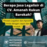 Berapa Jasa Legalisir di CV. Amanah Rukun Barokah
