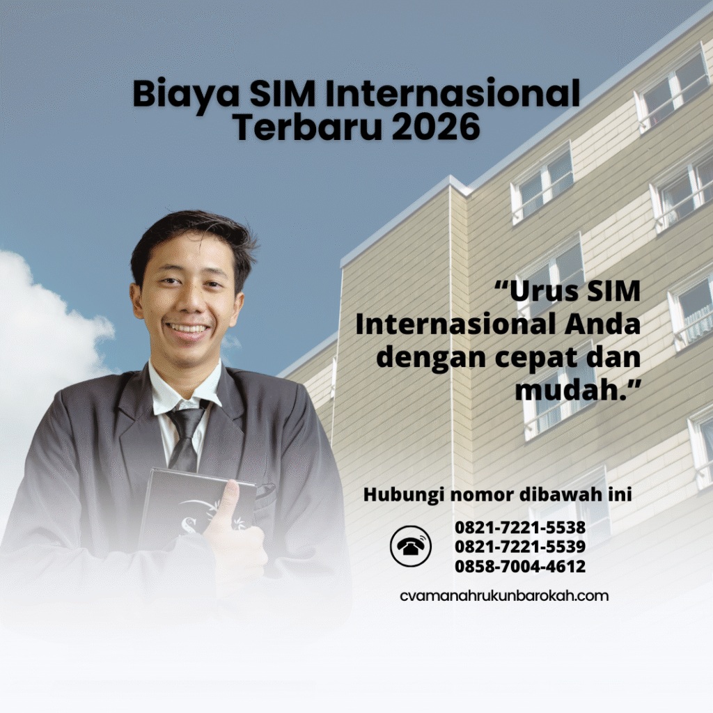 Biaya SIM Internasional Terbaru