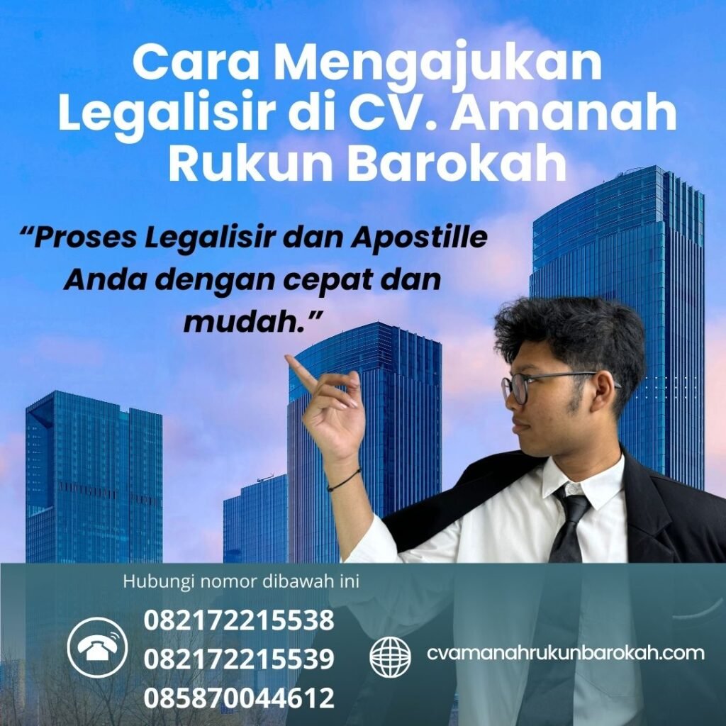 Cara Mengajukan Legalisir di CV. Amanah Rukun Barokah (1)