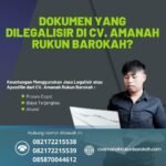 Dokumen yang Dilegalisir di CV. Amanah Rukun Barokah