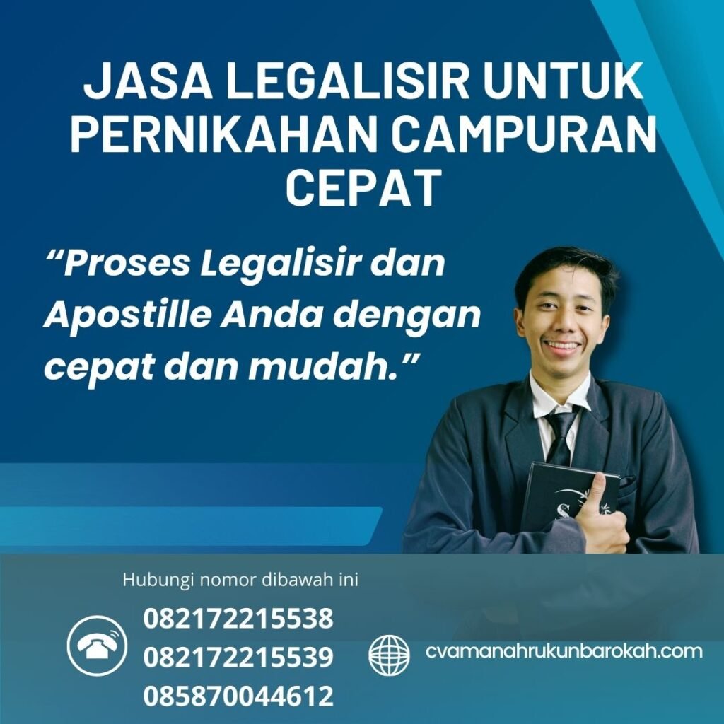 Jasa Legalisir untuk Pernikahan Campuran Cepat (1)