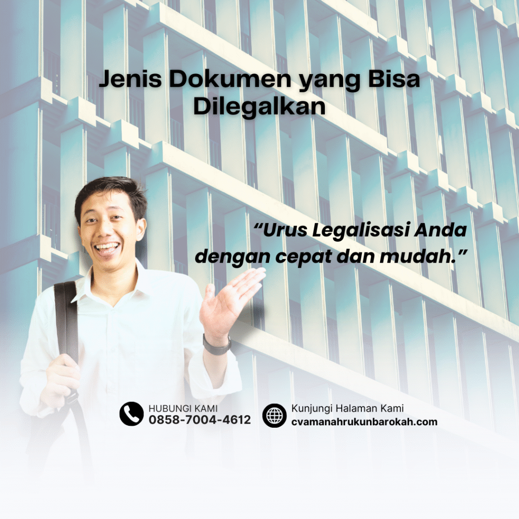 Jenis Dokumen yang Bisa Dilegalkan
