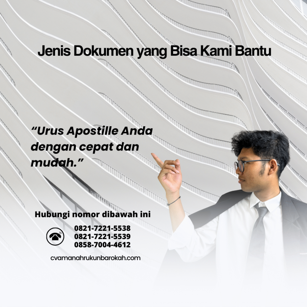 Jenis Dokumen yang Bisa Kami Bantu Jenis Dokumen yang Bisa Kami Bantu