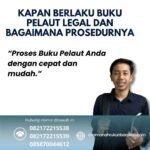 Kapan Berlaku Buku Pelaut Legal dan Bagaimana Prosedurnya