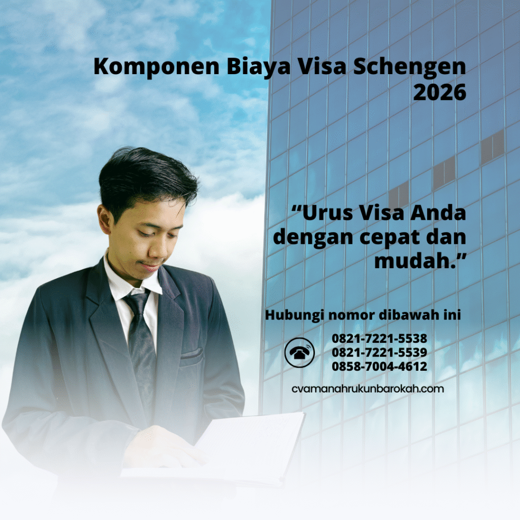 Komponen Biaya Visa Schengen
