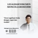 Legalisasi Dokumen Mongolia Resmi
