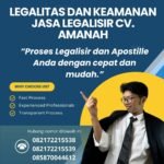 Legalitas dan Keamanan Jasa Legalisir CV. Amanah