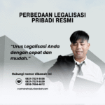 Perbedaan Legalisasi Pribadi Resmi