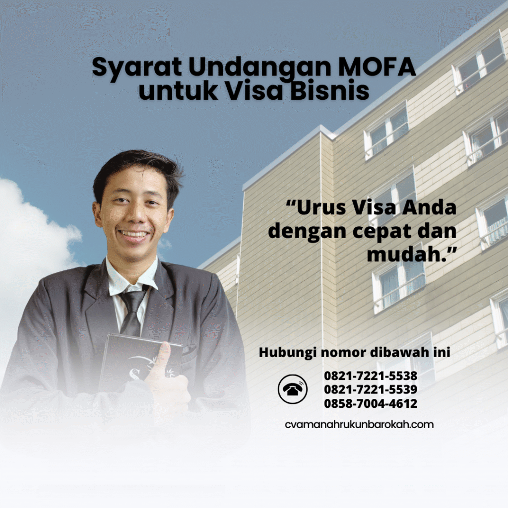 Syarat Undangan MOFA untuk Visa Bisnis