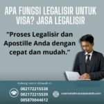 Apa Fungsi Legalisir untuk Visa Jasa Legalisir