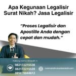 Apa Kegunaan Legalisir Surat Nikah Jasa Legalisir