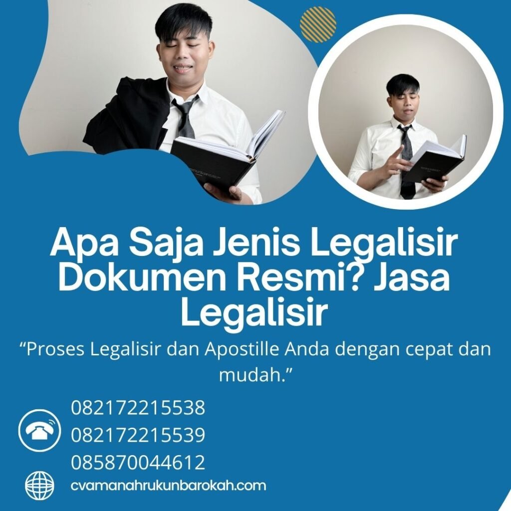 Apa Saja Jenis Legalisir Dokumen Resmi Jasa Legalisir (1)