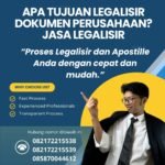 Apa Tujuan Legalisir Dokumen Perusahaan Jasa Legalisir