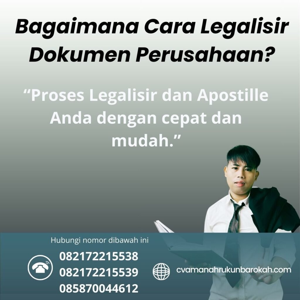 Bagaimana Cara Legalisir Dokumen Perusahaan (1)