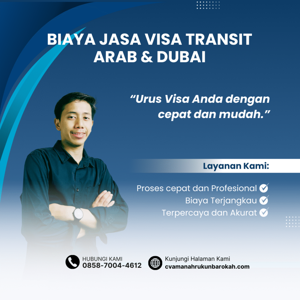Biaya Jasa Visa Transit Arab & Dubai
