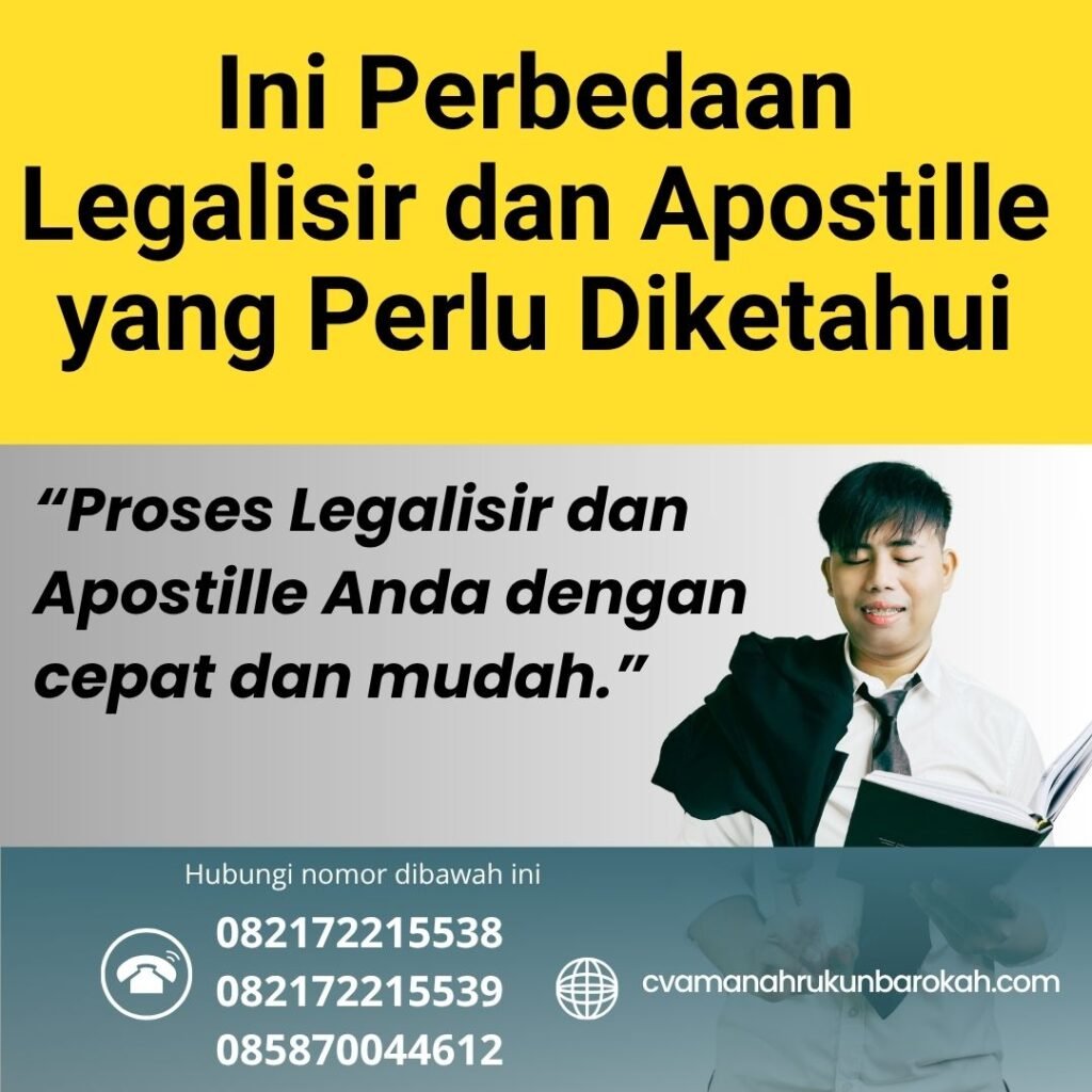 Ini Perbedaan Legalisir dan Apostille yang Perlu Diketahui (1)